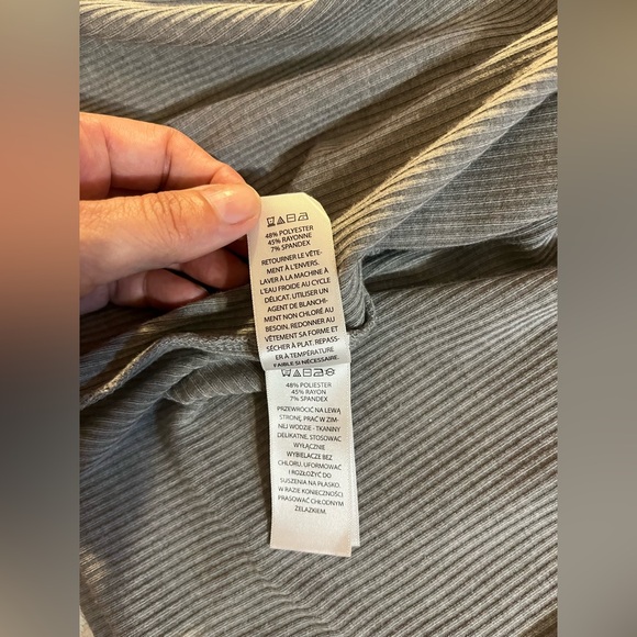 Rachel Zoe LA NY V-Neck Maxi Dress Adjustable Side Slit & Ruching Grey Size S - Picture 9 of 11